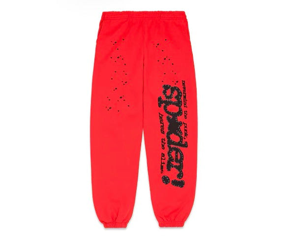 Sp5der P*NK V2 Sweatpants Red
