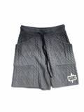 Retrovert Gradient Knitted Shorts Black
