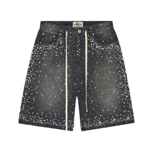 Vale Forever Rhinestone Crystal Shorts Vintage Black
