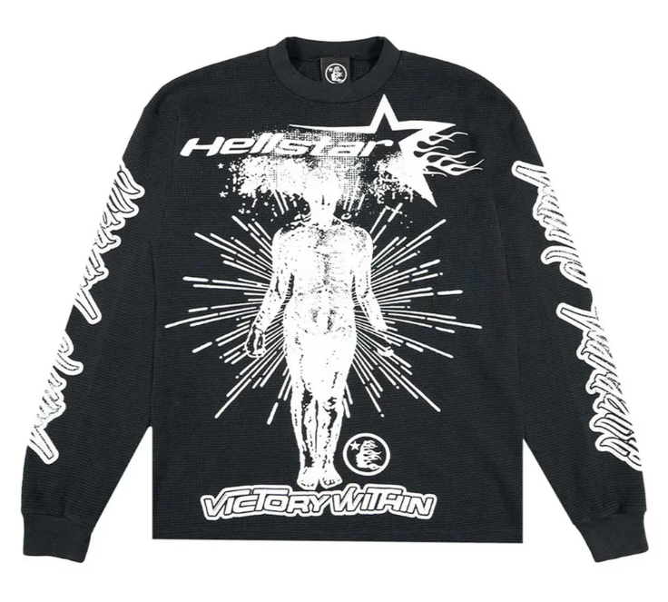 Hellstar Thermal Long Sleeve Tee Black