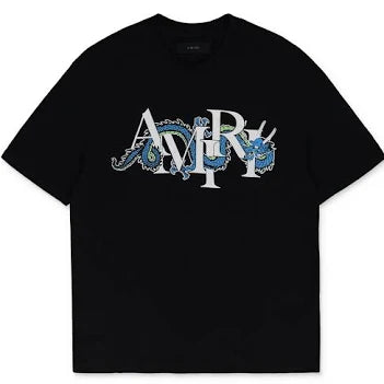 amiri lunar new years dragon black tee