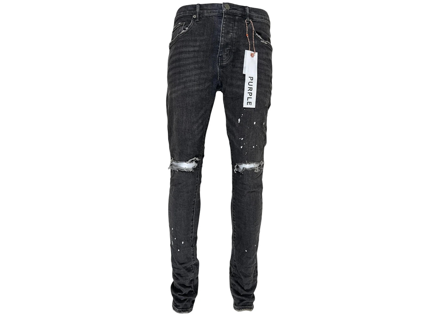 Purple Brand Black Over Spray Core Jeans Black