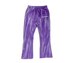 Retrovert purple washed flare pants