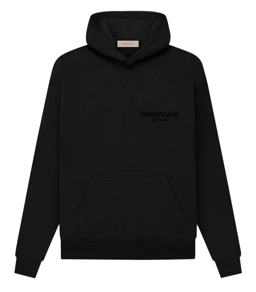 Fear of God Essentials Jet Black Hoodie