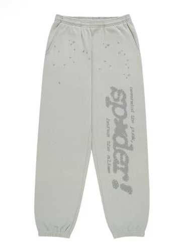 Sp5der Tonal Punk Sweatpants Sport Grey